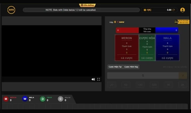 Giao diện cá cược đá gà King88