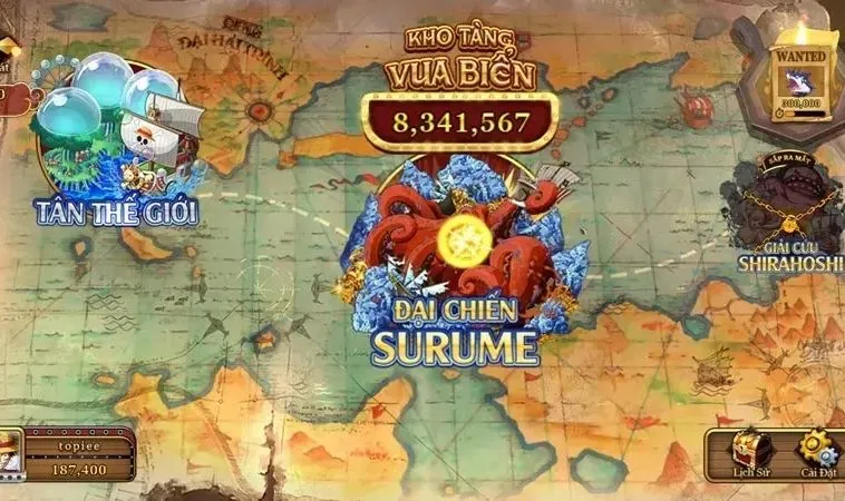 Khám Phá Bắn Cá Đại Hải Trình King88 Săn Kho Báu Huyền Thoại 2 Bản đồ trong game Bắn Cá Đại Hải Trình King88