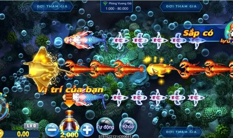 Giao diện chơi Royal Fishing King88