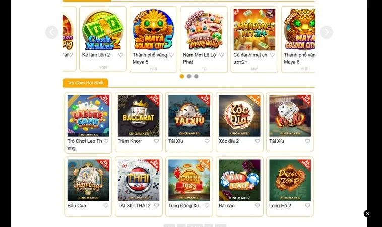 Sảnh game nhanh King88 hội tụ nhiều thể loại game hấp dẫn