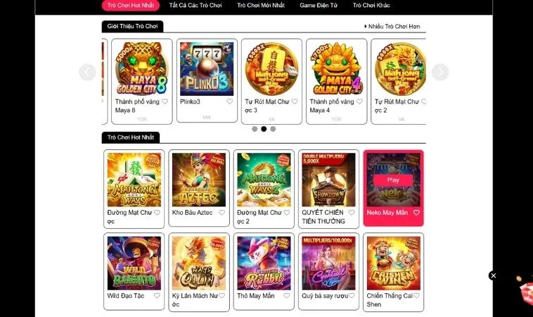 Sảnh nổ hũ King88 quy tụ nhiều thể loại game nổ hũ hấp dẫn