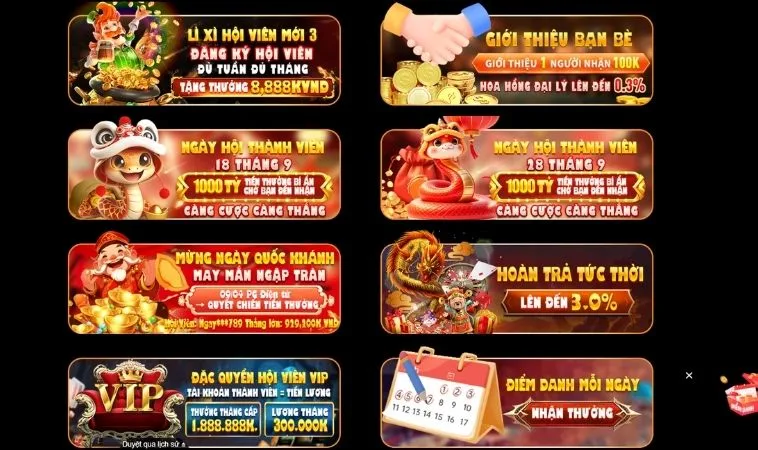 Các chương trình khuyến mãi King88 hấp dẫn tặng hội viên