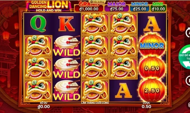 Giao diện chơi Nổ Hũ Lân Hái Lộc King88