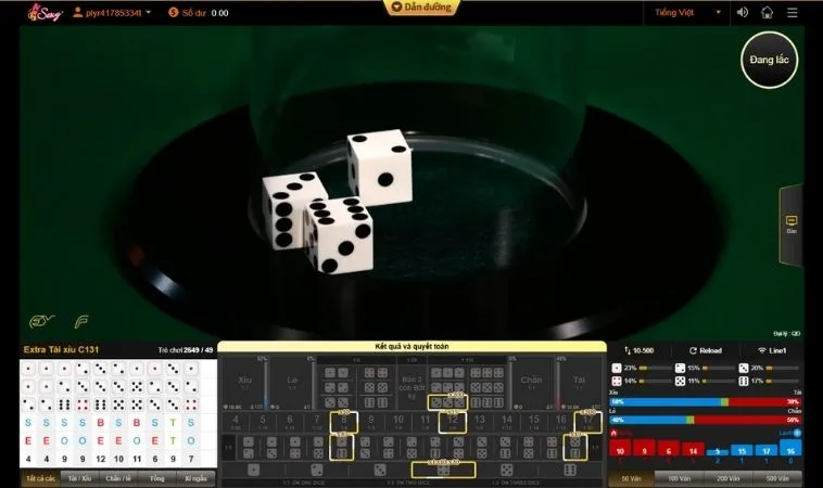 Chiến Thuật Chơi Tài Xỉu King88 Bách Thắng Rinh Thưởng Khủng 2 Bàn cược Tài Xỉu King88